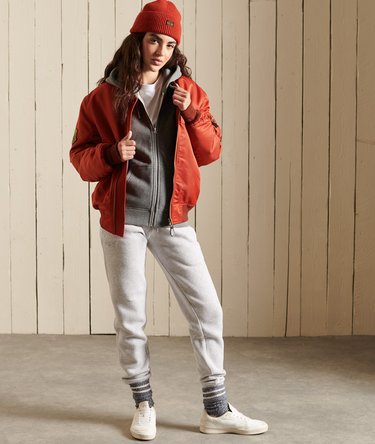 Vintage Logo Embroidered Zip Hoodie Image 2