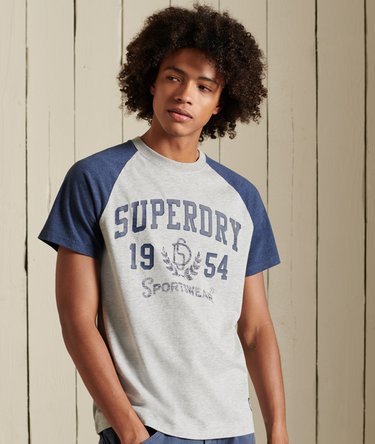 Camiseta de gramaje medio con mangas raglán Track & Field Image 1