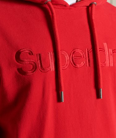 Sudadera con capucha de rizo de algod&oacute;n con logotipo Core Source Image 4
