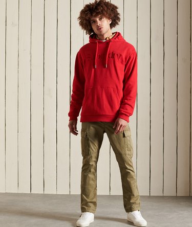 Sudadera con capucha de rizo de algod&oacute;n con logotipo Core Source Image 2