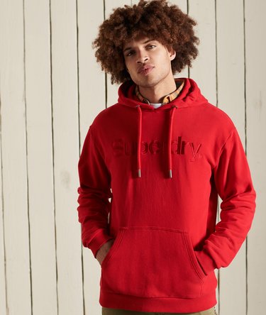 Sudadera con capucha de rizo de algod&oacute;n con logotipo Core Source Image 1