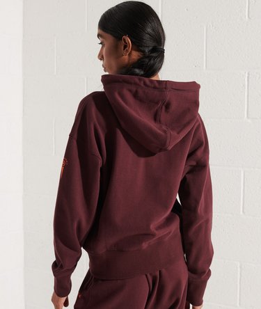 College Kapuzenjacke mit Grafik und Reißverschluss Image 3