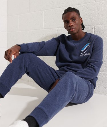 Code rundhalsad sweatshirt med påsydd logga Image 3