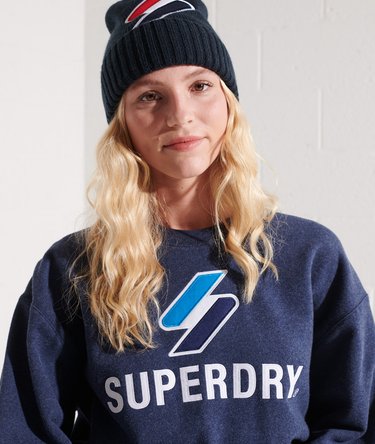 Code Logo Applique Crew Sweatshirt Image 3