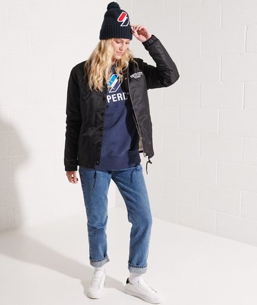 Code Logo Applique Crew Sweatshirt Image 2