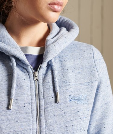 Vintage Logo Embroidered Zip Hoodie Image 5