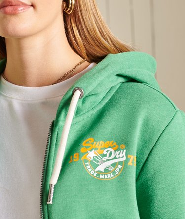 Vintage Logo Source Hoodie mit Reißverschluss Image 4