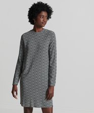 Long Sleeve Woven Mini Dress