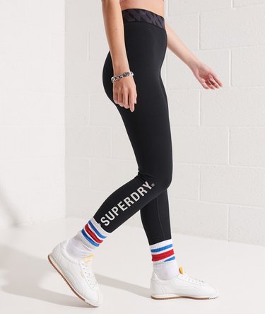 Code Logo Leggings mit elastischem Bund Image 4