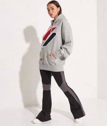 Bluza z kapturem oversize Code Logo z szenilowym motywem Image 2