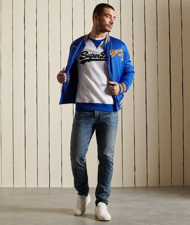 Vintage Logo Colour Block Crew Sweatshirt Image 2