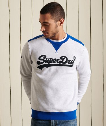 Vintage Logo Colour Block Crew Sweatshirt Image 1