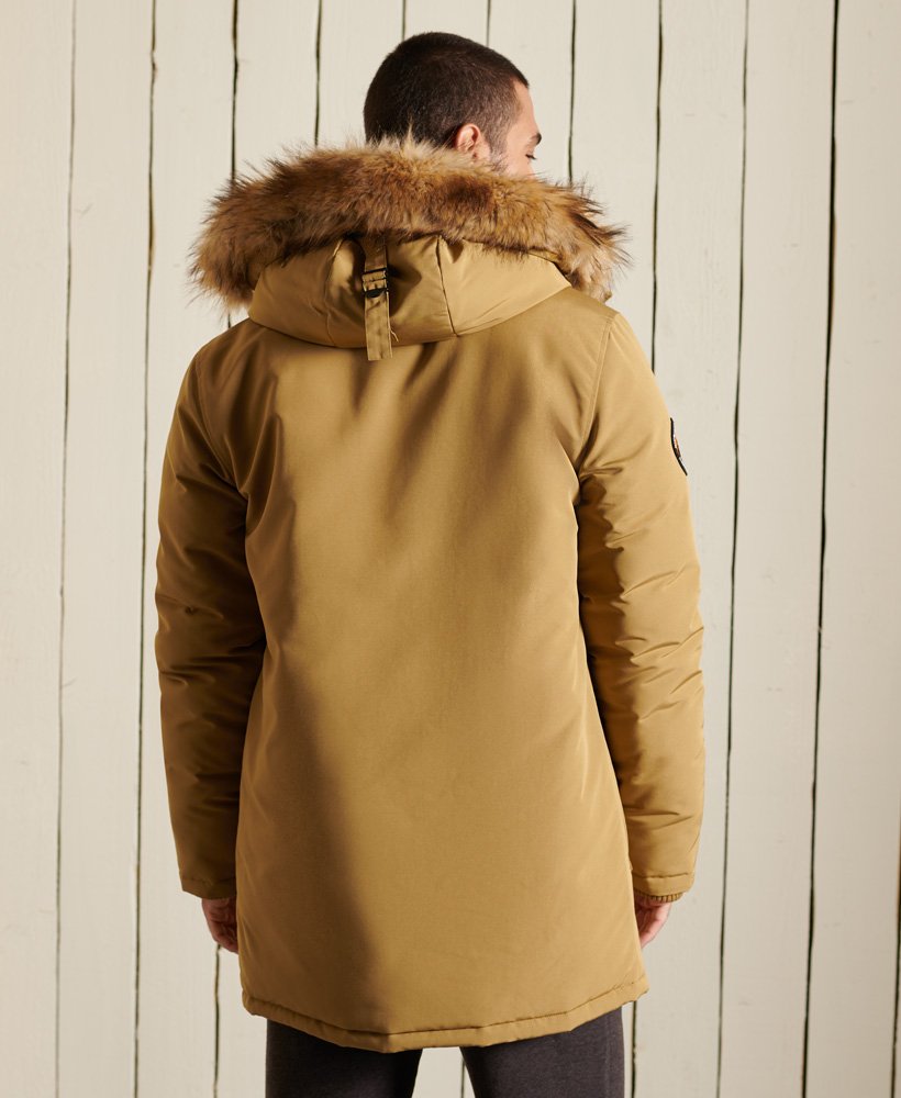 mens Everest Parka Coat in CAMEL | Superdry CA-EN