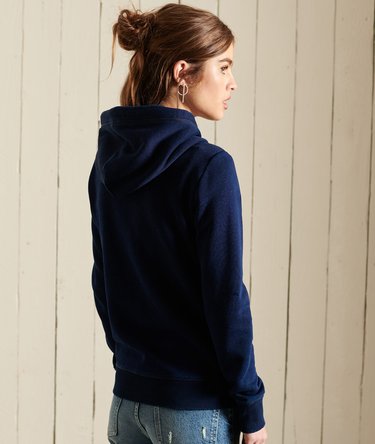 Vintage Logo Embroidered Zip Hoodie Image 3