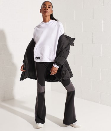 Mountain Tech Crop Hoodie Image 2