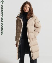 Manteau long à garnissage synthétique