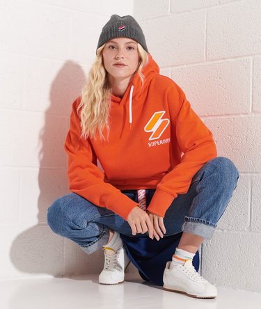 Code Applique Oversized Hoodie Image 4