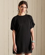Abito a T-shirt con dettagli metallici