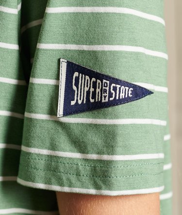 Vintage Logo Source Striped T-Shirt Image 4
