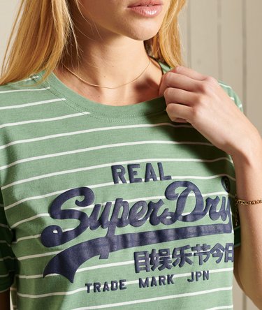 Vintage Logo Source Striped T-Shirt Image 3