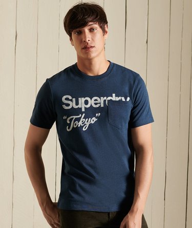 Camiseta clásica con bolsillo Crossing Lines American Image 1