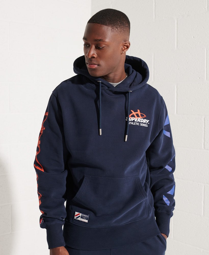 mens Strikeout Graphic Hoodie in DEEP NAVY | Superdry CA-EN
