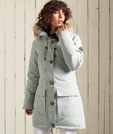Hooded Faux Fur Down Parka Coat Image 4