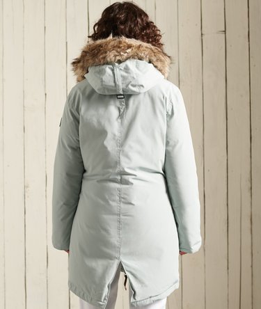 Hooded Faux Fur Down Parka Coat Image 3