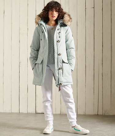 Hooded Faux Fur Down Parka Coat Image 2