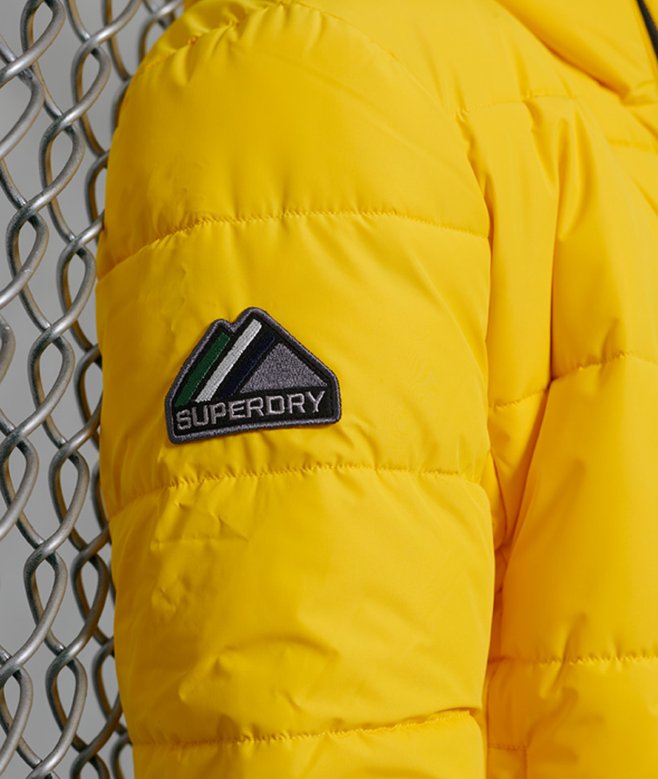 mens Sports Puffer in YELLOW Superdry UK