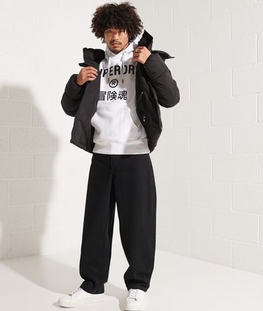 Independent hoodie met folieprint Image 2