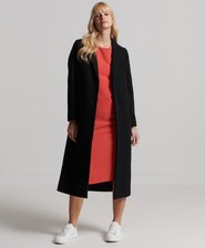 Rechte Studios midi-jurk met lange mouwen