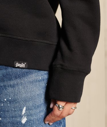 Organic Cotton Vintage Logo Crew Sweatshirt Image 5