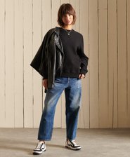 Organic Cotton Vintage Logo Crew Sweatshirt