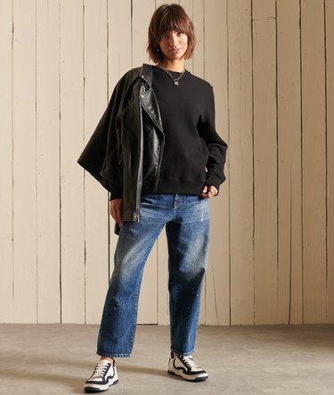 Organic Cotton Vintage Logo Crew Sweatshirt Image 2