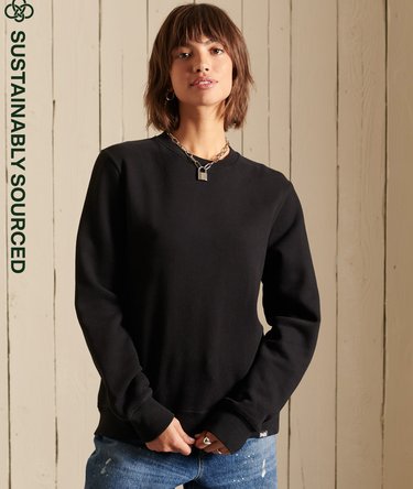 Organic Cotton Vintage Logo Crew Sweatshirt Image 1