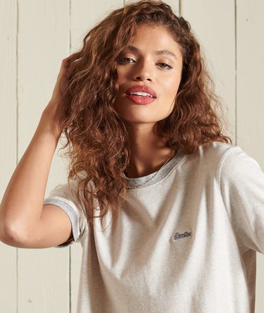 Organic Cotton Vintage Logo Ringer T-Shirt Image 5