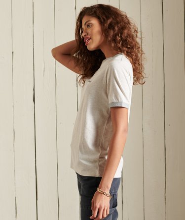 Organic Cotton Vintage Logo Ringer T-Shirt Image 3