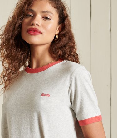 T-shirt contrasté Vintage Logo en coton bio Image 5