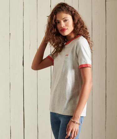 T-shirt contrasté Vintage Logo en coton bio Image 3