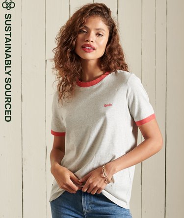 T-shirt contrasté Vintage Logo en coton bio Image 1
