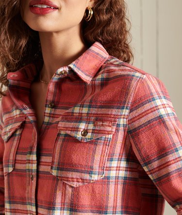 Organic Cotton Heritage Check Cropped Shirt Image 7
