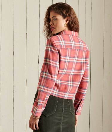 Organic Cotton Heritage Check Cropped Shirt Image 4