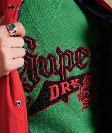Organic Cotton Varsity Crew Sweatshirt Image 6
