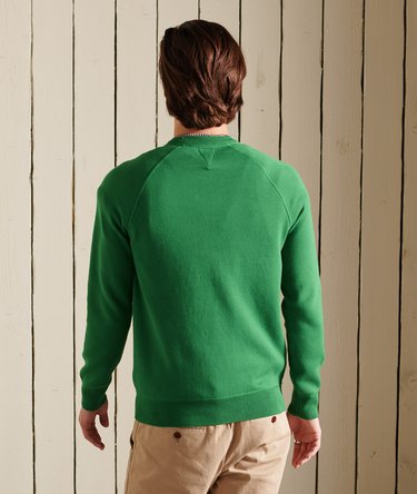 Organic Cotton Varsity Crew Sweatshirt Image 4