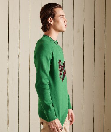 Organic Cotton Varsity Crew Sweatshirt Image 3