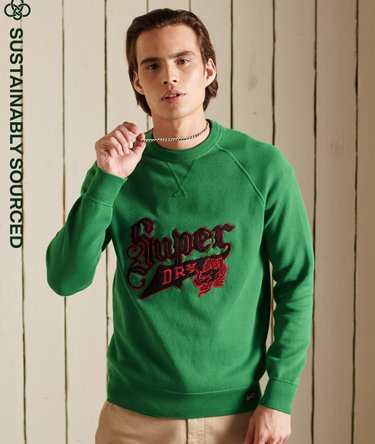 Organic Cotton Varsity Crew Sweatshirt Image 1