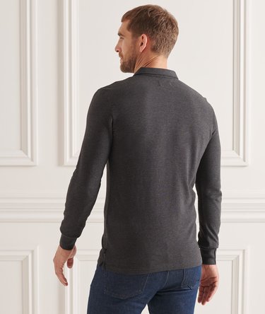 Studios poloshirt i piqu&eacute; i &oslash;kologisk bomuld Image 4