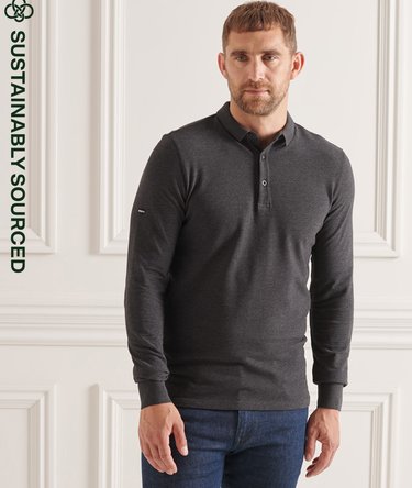 Studios poloshirt i piqu&eacute; i &oslash;kologisk bomuld Image 1