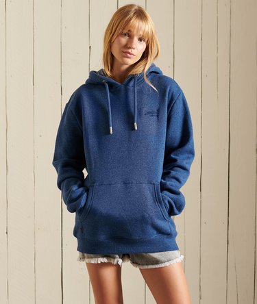 Loose Fit Vintage Logo Embroidered Hoodie Image 1
